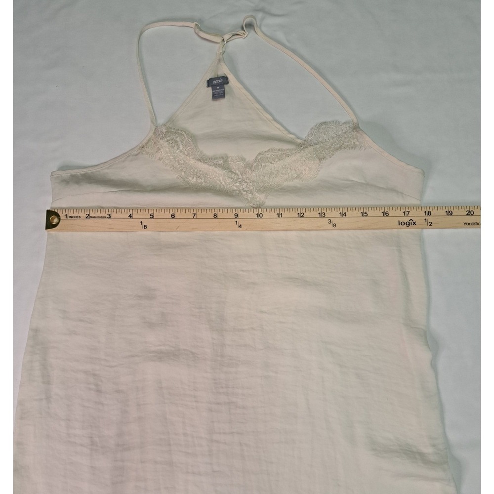 Aerie M Ivory Slip Dress Lace Trim FLAW Coachella Festival Boho Fairy Angelcore - Picture 4 of 8
